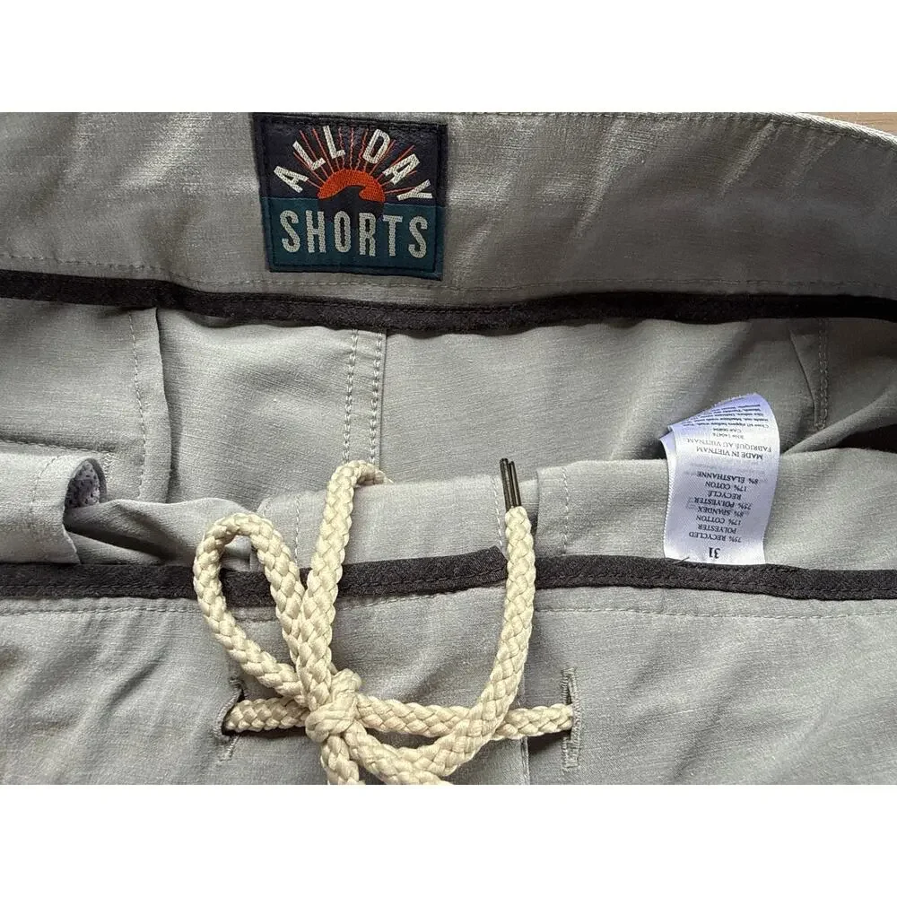 Faherty All Day Shorts in Gray Size 31